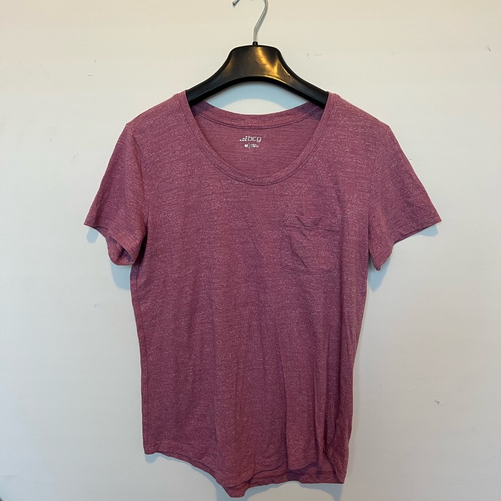 Purple Bcg Short Sleeve Pocket Tee Size M